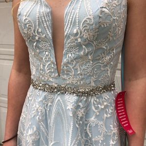 BNWT Icy Blue Prom Dress